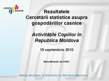 DENUMIREA PREZENTARII