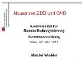Neues von ZDB und GND PowerPoint PPT Presentation