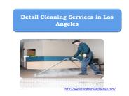 Detail Cleaning Services in Los Angeles