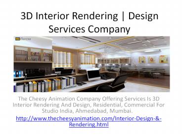 3D Interior Rendering | Design Services Company