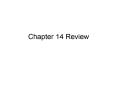 Chapter 14 Review PowerPoint PPT Presentation