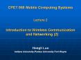 CPET 565 Mobile Computing Systems PowerPoint PPT Presentation