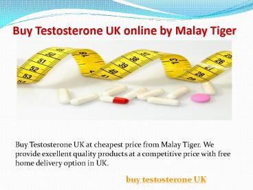 Buy Testosterone UK
