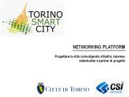 NETWORKING PLATFORM Progettare la citt