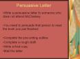 Persuasive Letter PowerPoint PPT Presentation