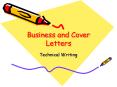 Business and Cover Letters PowerPoint PPT Presentation