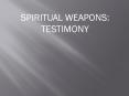Spiritual weapons: PRAYER PowerPoint PPT Presentation