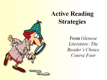 Active Reading Strategies