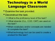 Technology in a World Language Classroom