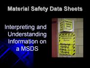 Material Safety Data Sheets