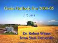 Grain Outlook For 2004-05 PowerPoint PPT Presentation