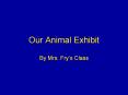 Our Animal Exhibit PowerPoint PPT Presentation