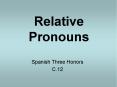 Relative Pronouns PowerPoint PPT Presentation