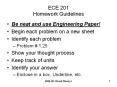 ECE 201 Homework Guidelines PowerPoint PPT Presentation