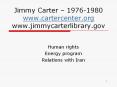 Jimmy Carter  PowerPoint PPT Presentation