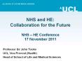NHS%20and%20HE:%20Collaboration%20for%20the%20Future%20NHS%20 PowerPoint PPT Presentation