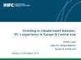Investing in climate-smart business: IFC PowerPoint PPT Presentation