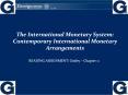 The International Monetary System: Contemporary International Monetary Arrangements PowerPoint PPT Presentation