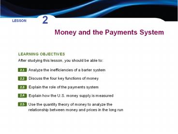 Money and the Payments System