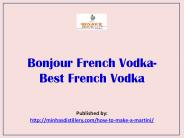 Best French Vodka