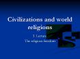 Civilizations and world religions PowerPoint PPT Presentation