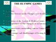 THE OLYMPIC GAMES PowerPoint PPT Presentation