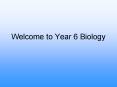 Welcome to Year 6 Biology PowerPoint PPT Presentation