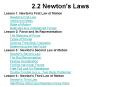 2.2 Newton's Laws PowerPoint PPT Presentation