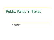 Public Policy in Texas
