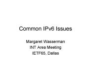 Common IPv6 Issues