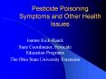 Pesticide Poisoning Symptoms and Other Health Issues PowerPoint PPT Presentation