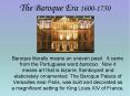 The Baroque Era 1600-1750 PowerPoint PPT Presentation