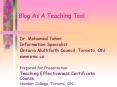 Blog As A Teaching Tool PowerPoint PPT Presentation