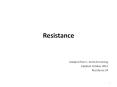 Resistance PowerPoint PPT Presentation