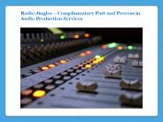 Audio Production Services