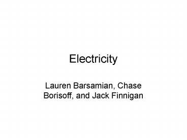 Electricity