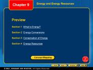 Energy and Energy Resources