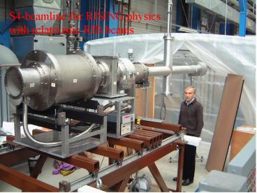 S4-beamline for RISING physics with relativistic RIB beams