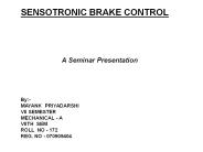 SENSOTRONIC BRAKE CONTROL