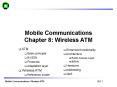 Mobile Communications Chapter 8: Wireless ATM PowerPoint PPT Presentation