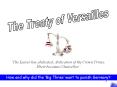 The Treaty of Versailles PowerPoint PPT Presentation