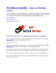WP Mega Mailer Review - (FREE) Bonus