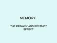 MEMORY PowerPoint PPT Presentation