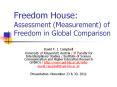 Freedom House: Assessment (Measurement) of Freedom in Global Comparison PowerPoint PPT Presentation