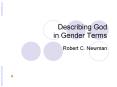 Describing God in Gender Terms PowerPoint PPT Presentation