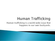 Human Trafficking