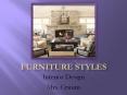 Furniture Styles PowerPoint PPT Presentation