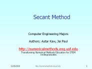 Secant Method