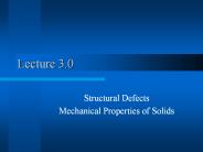 Structural Defects