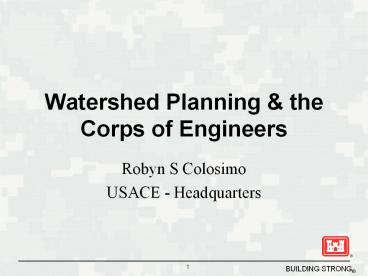 Watershed Planning